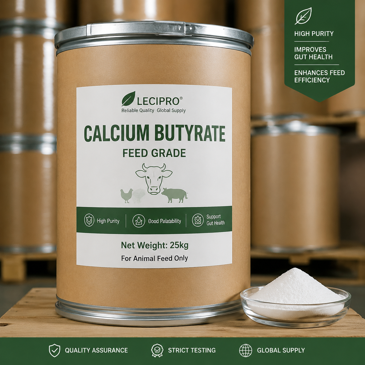 Calcium Butyrate Feed Grade