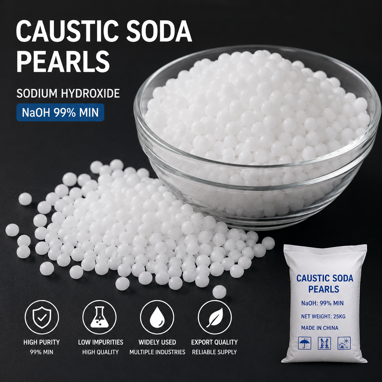 Caustic Soda Pearls